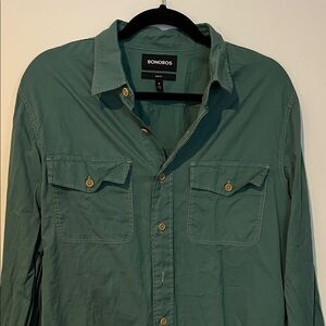 Bonobos Forest Green Casual Shirt